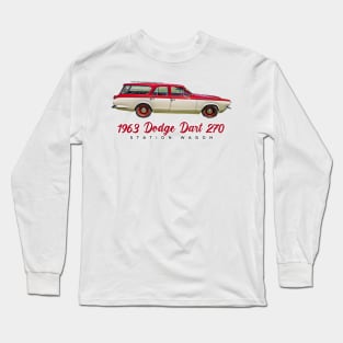 1963 Dodge Dart 270 Station Wagon Long Sleeve T-Shirt